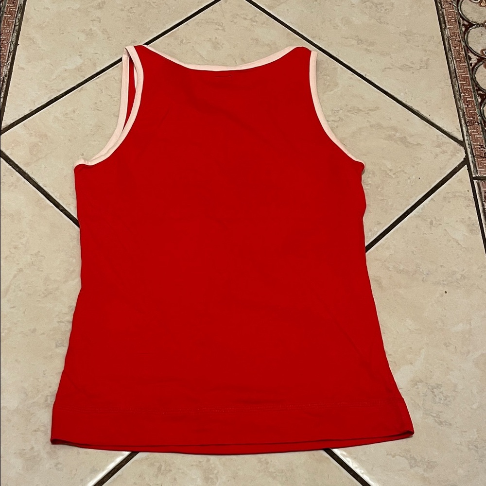 Adidas Women's Red tank top size 38 - Picture 3 of 3